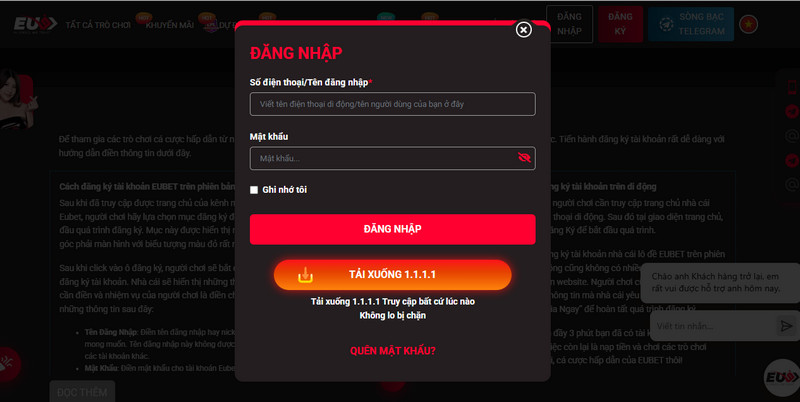 Dang Ky Eu9 Dang Nhap